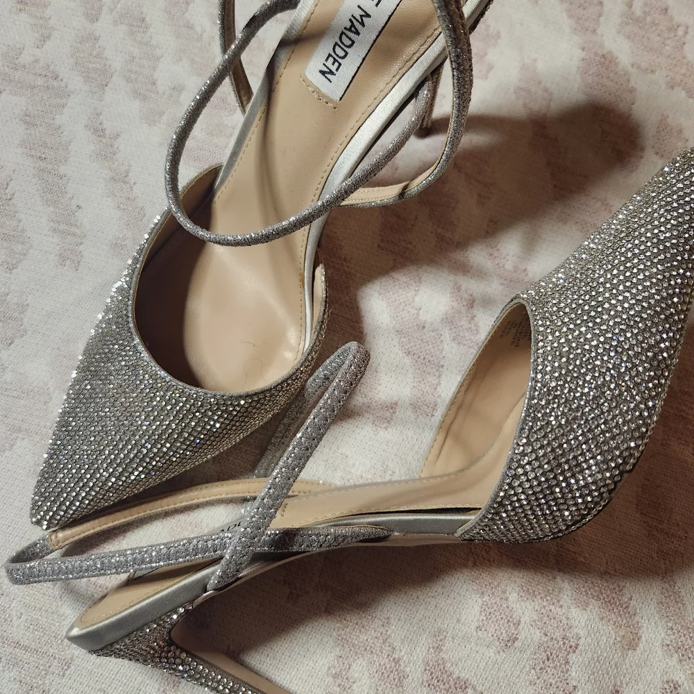 Steve Madden Rhinestone Heels - Picture 6 of 6